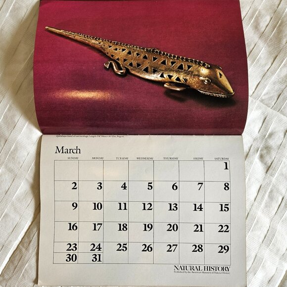 1980 Calendar "GOLD of El DORADO: THE HERITAGE OF COLOMBIA" - Picture 5 of 16